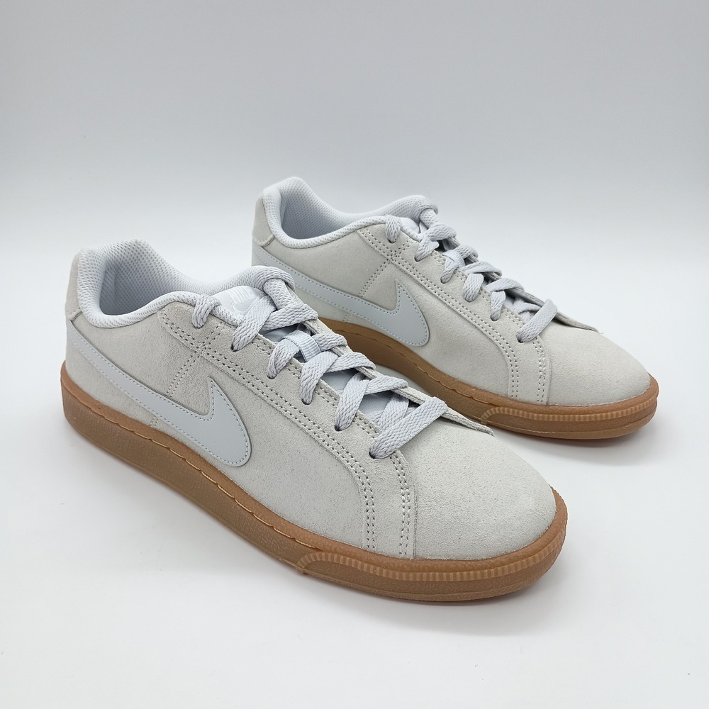 Nike Court Royale Suede Pure Platinum Grey Gum Sole 916795-001 Womens 6.5